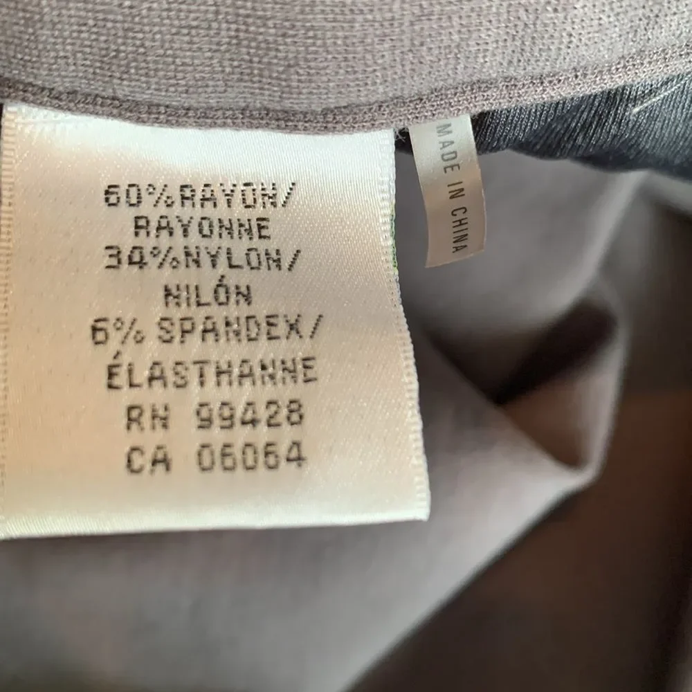 Bugatchi Performance Pants in Charcoal Gray Size 36 Men’s